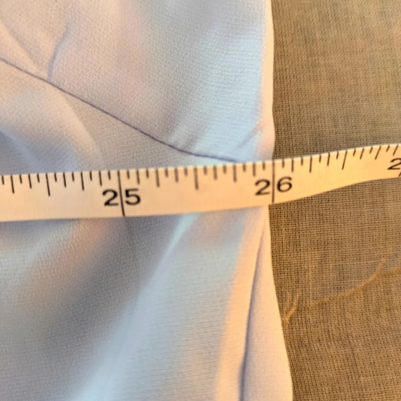 Elizabeth and James blue chiffon long sleeves blouse XXL NWT - Picture 9 of 11